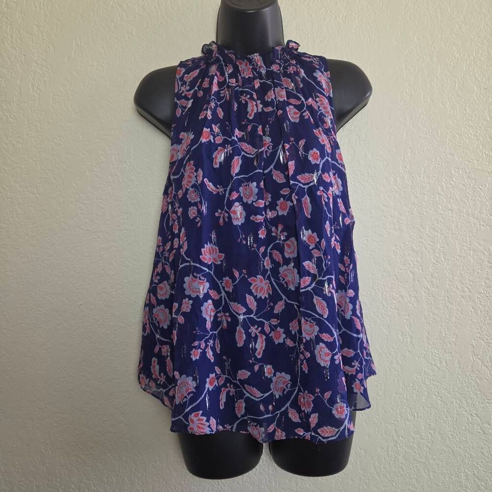 Rebecca Taylor Sleeveless Silk Blouse